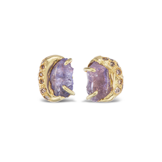 Pia - Purple Spinel Earrings