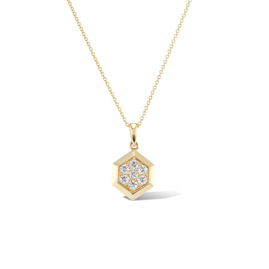 NDUR Hexagon Cluster Necklace