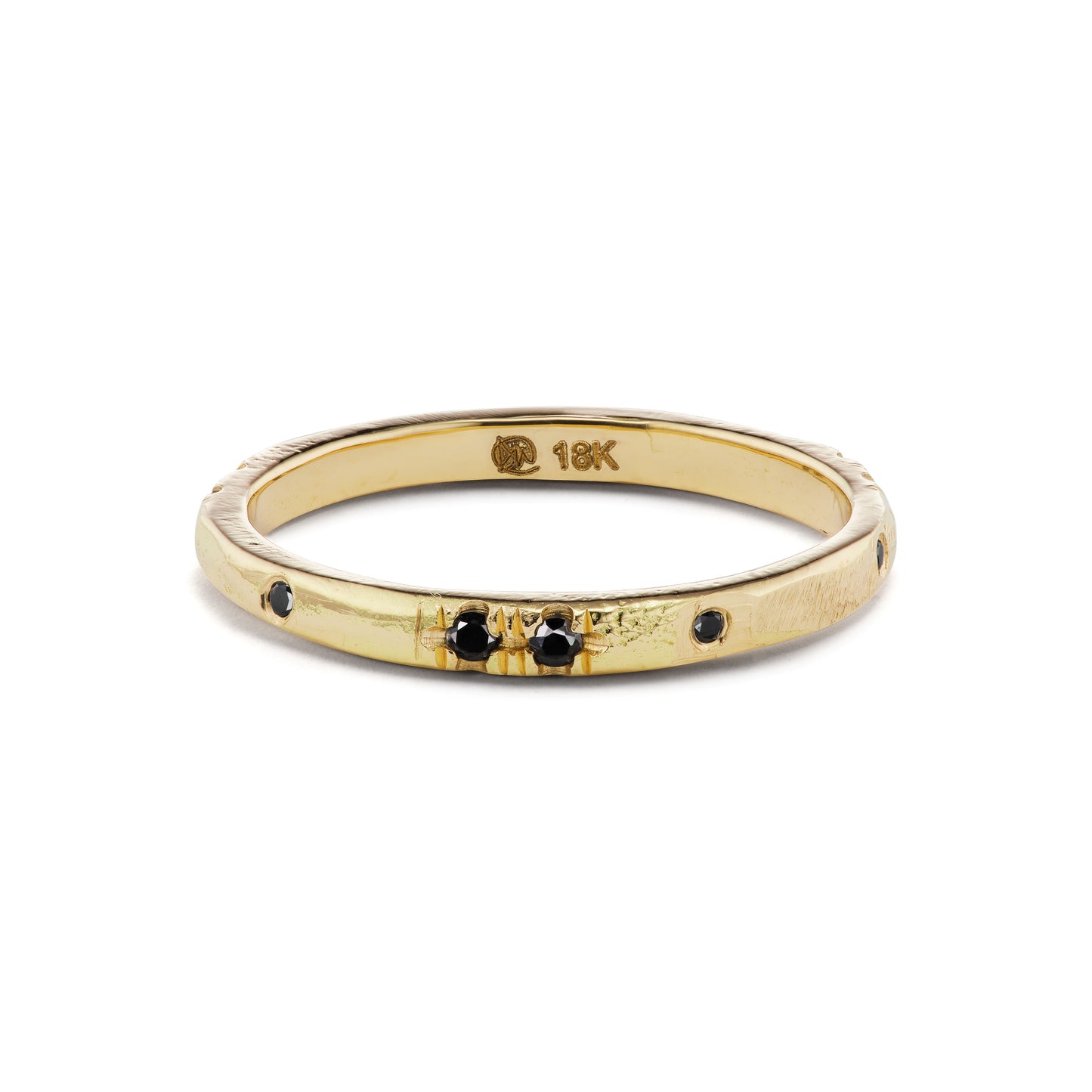 Sand Pave Band - Black Diamonds