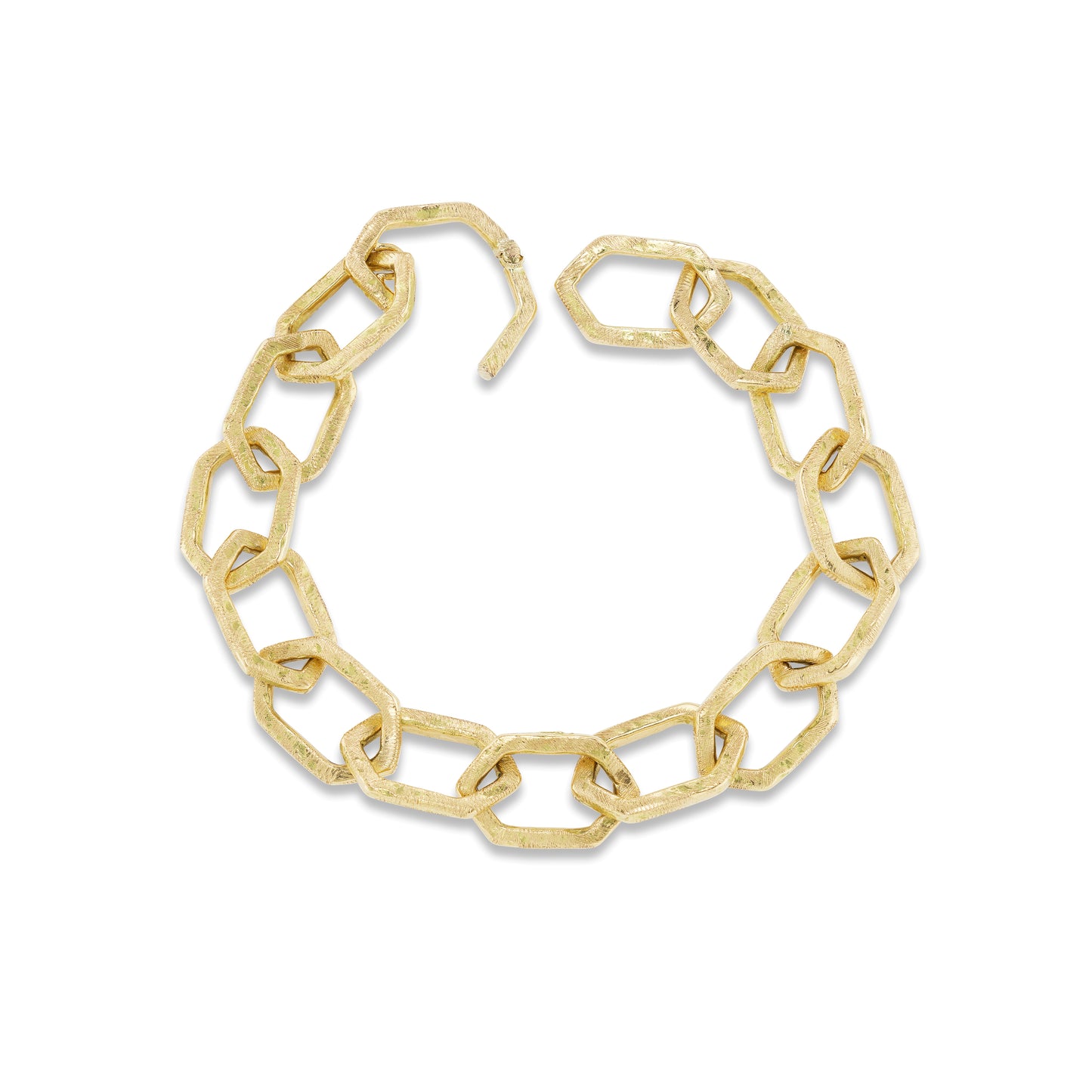 Hex Link Bracelet - Yellow Gold